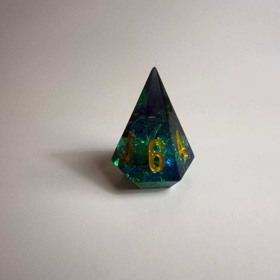 Thumbnail: Green Life Gems Dice Set