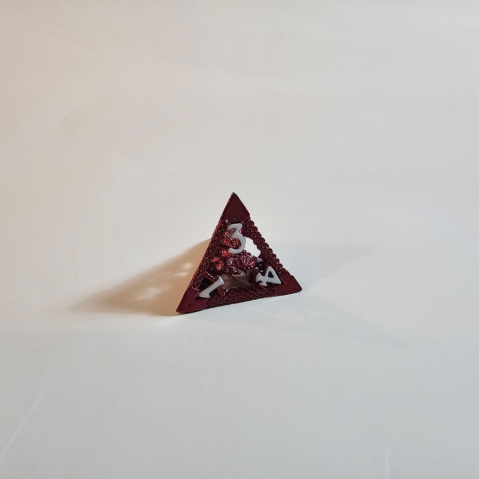 Thumbnail: Brooding Dragon Hollow Metal Dice Set
