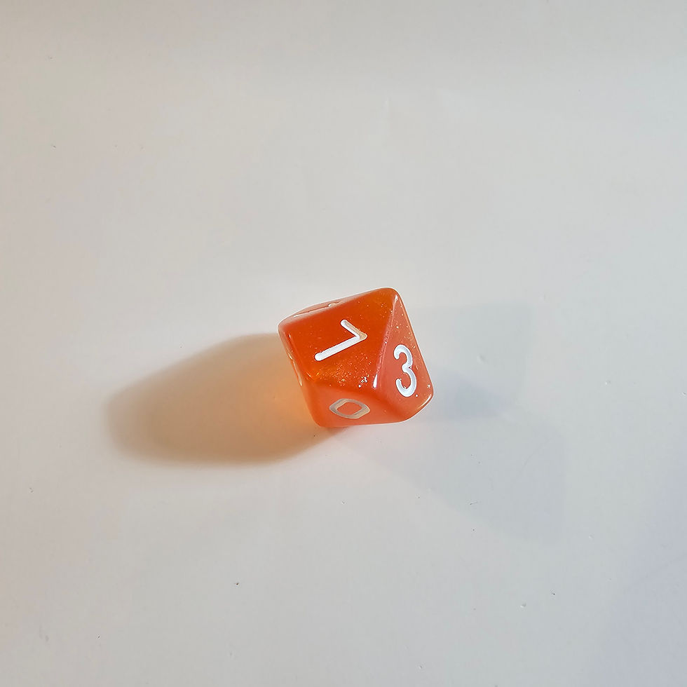 Thumbnail: Orange Fizz Acrylic Dice Set