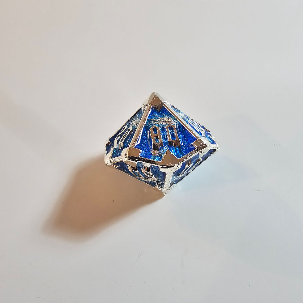 Thumbnail: Arcane Summoner Blue Metal Dice Set