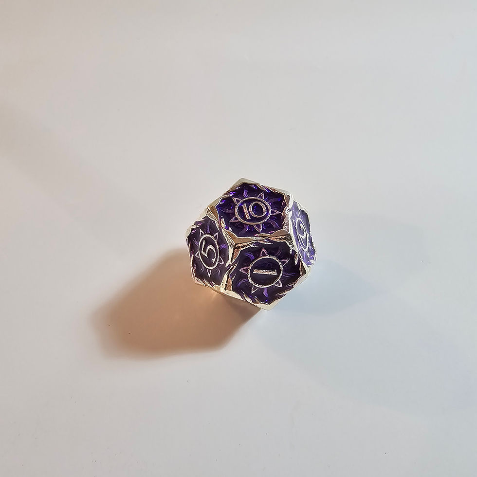 Thumbnail: Astral Violet Metal Dice Set