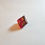 Thumbnail: Fire Red Sharp Edge Resin Dice Set