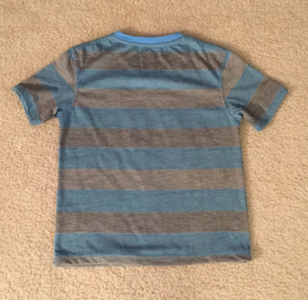 Thumbnail: Pre-Owned: Swiss Cross Boys Striped V-Neck Short Sleeve Top