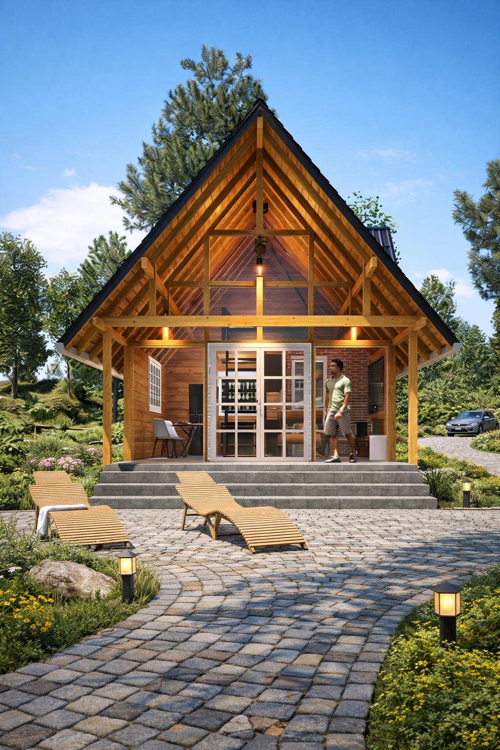 Chalé Mariposa de 40m²