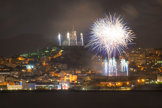 notre dame de la garde feux artifice MPG 2019 2020 marseille