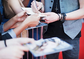 Celebrity firma de productos para los af