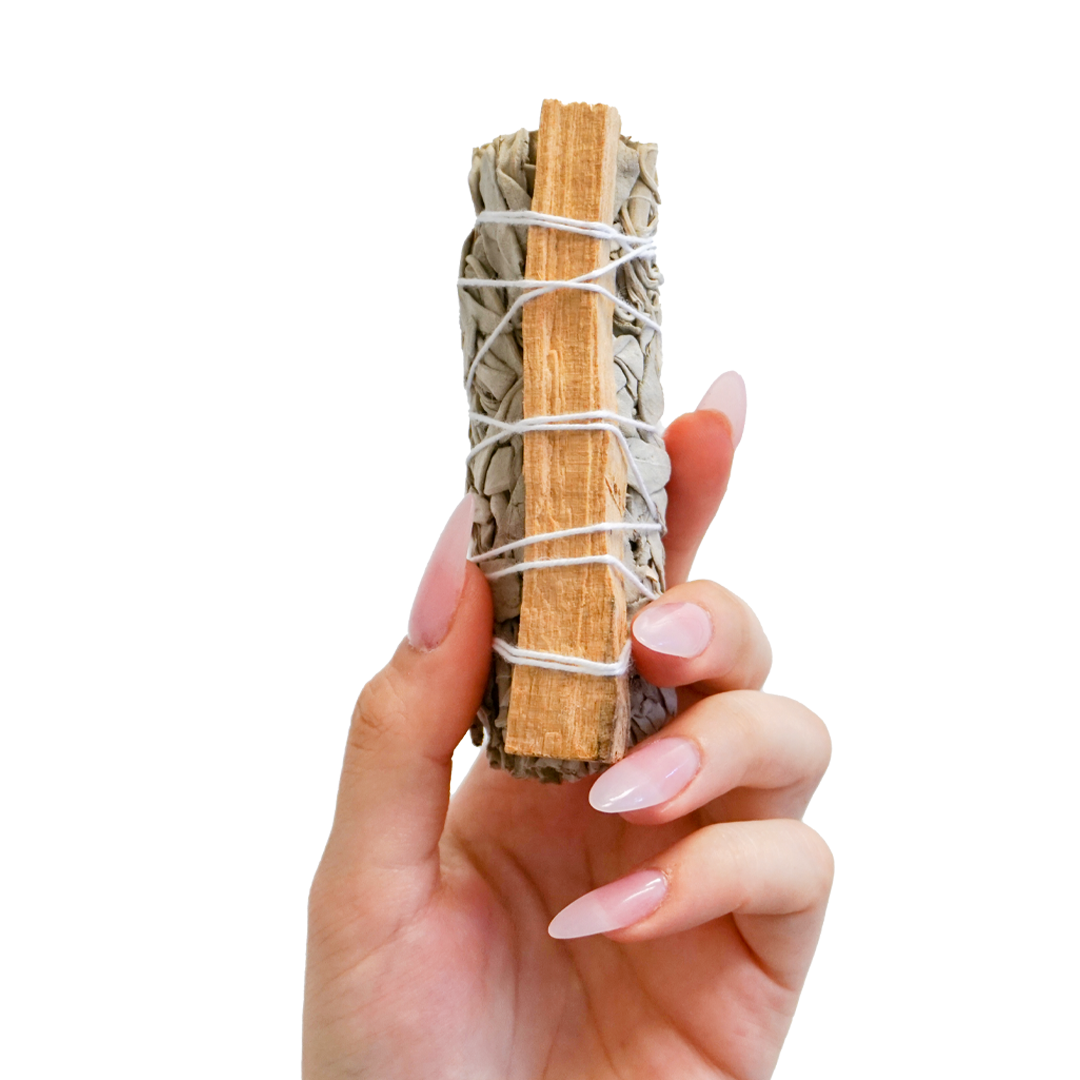 Faiza Naturals 優質秘魯聖木配加洲白鼠尾草煙薰棒 4" 真空包裝 (美國加州自家農場直送)