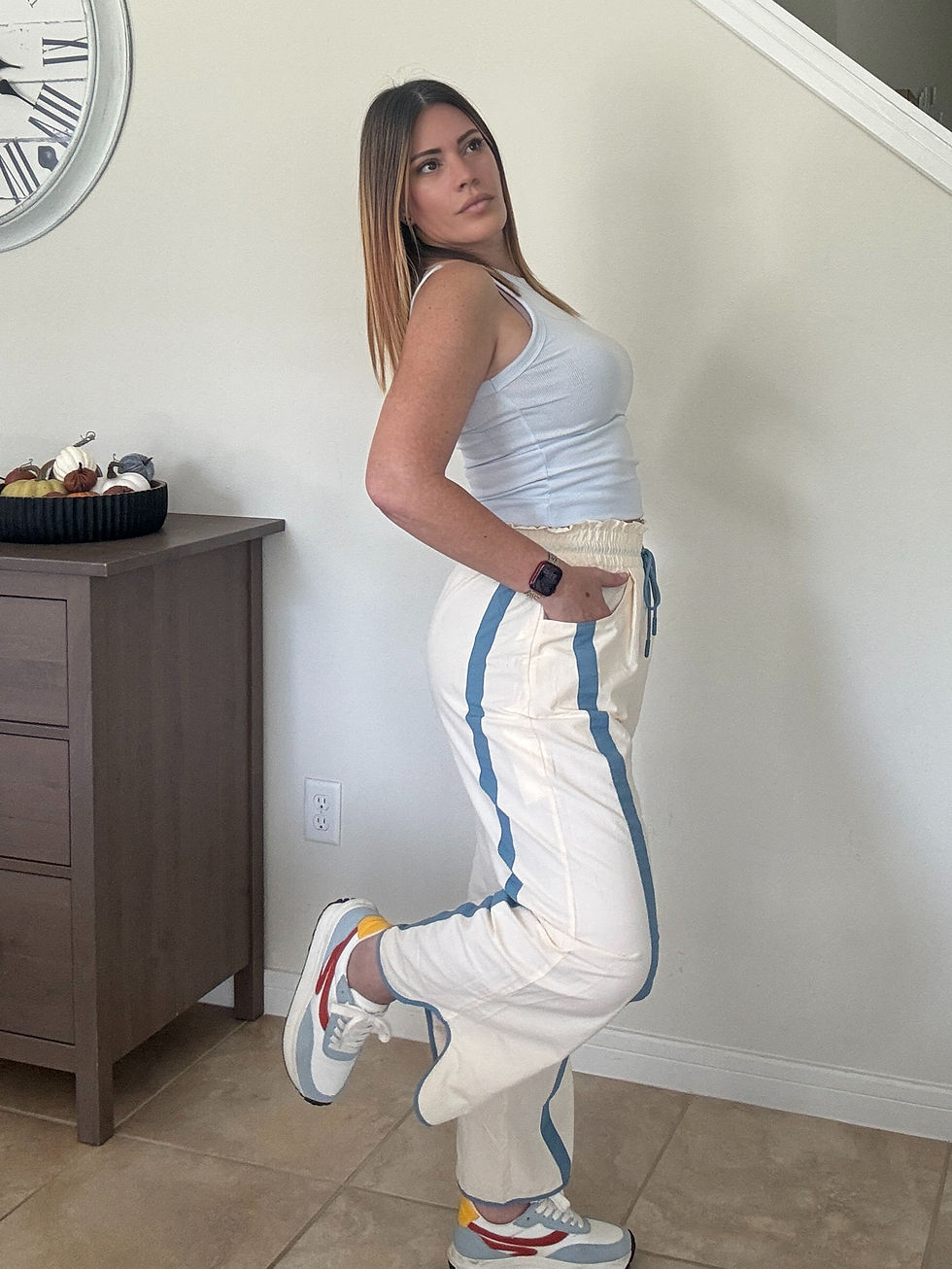Thumbnail: Track Baggy Wide Leg Pants 