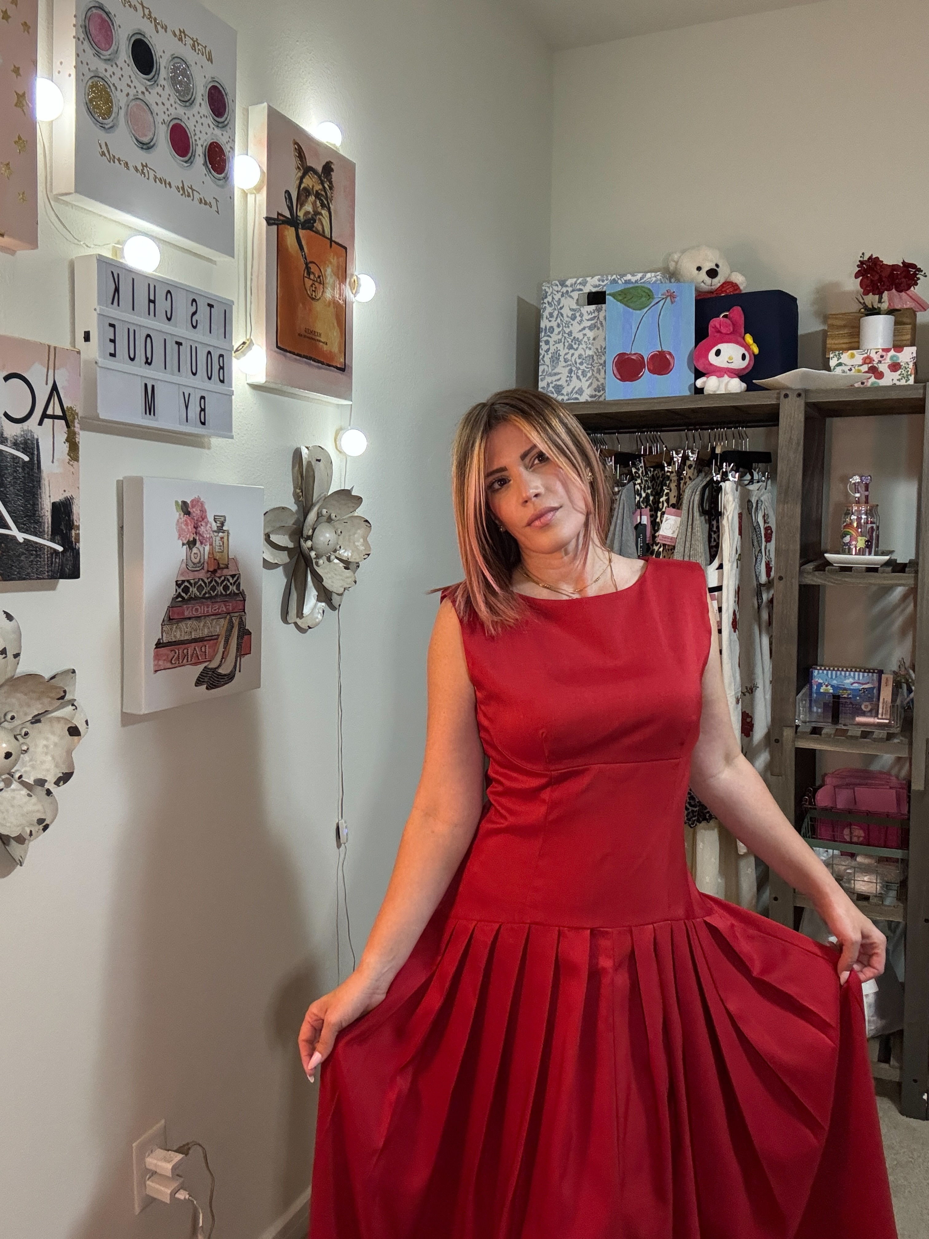 Vania Red Dress