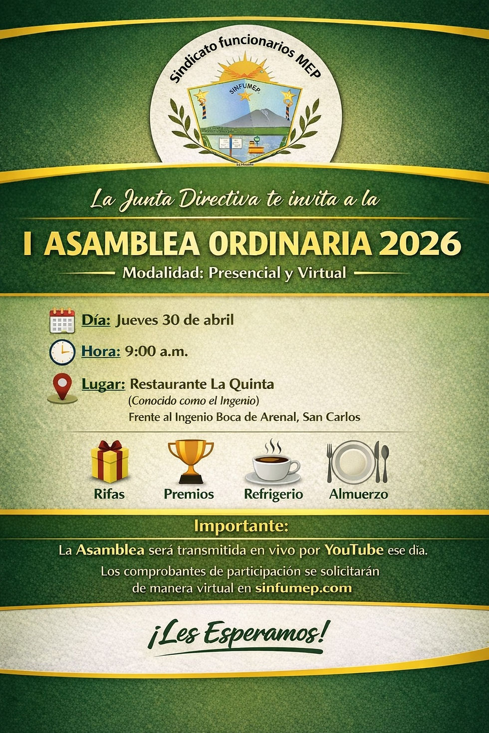 I ASAMBLEA ORDINARIA 2026
