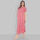 Thumbnail: Premium  Soft Cotton Night Wear - Feeding Red Ikat Full