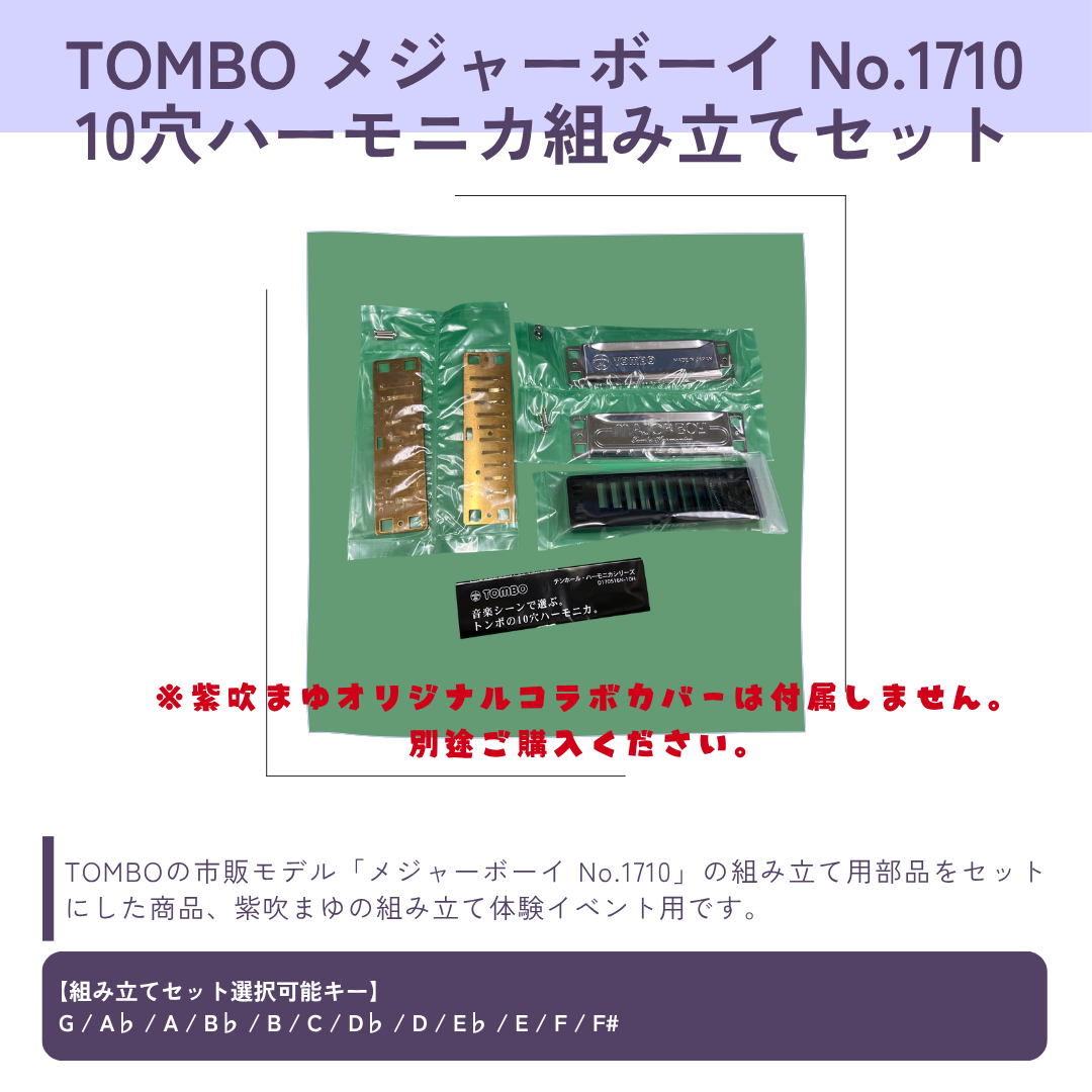 【11/15まで受注生産】TOMBO メジャーボーイ No.1710|ハーモニカ組み立てセット(全12キー対応)