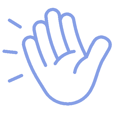 Waving hand GIF