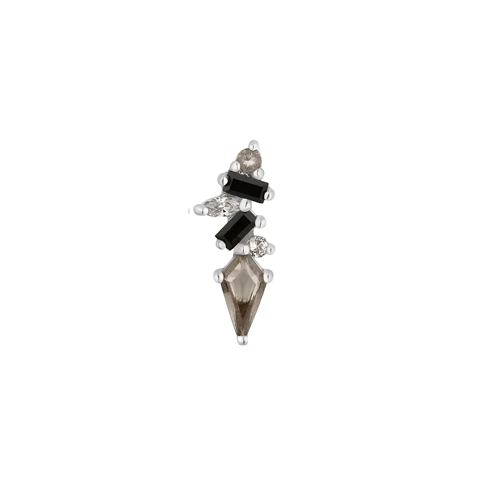 Thumbnail: Buddha Jewelry Organics: Mixt - Smoky Quartz + Black Spinel