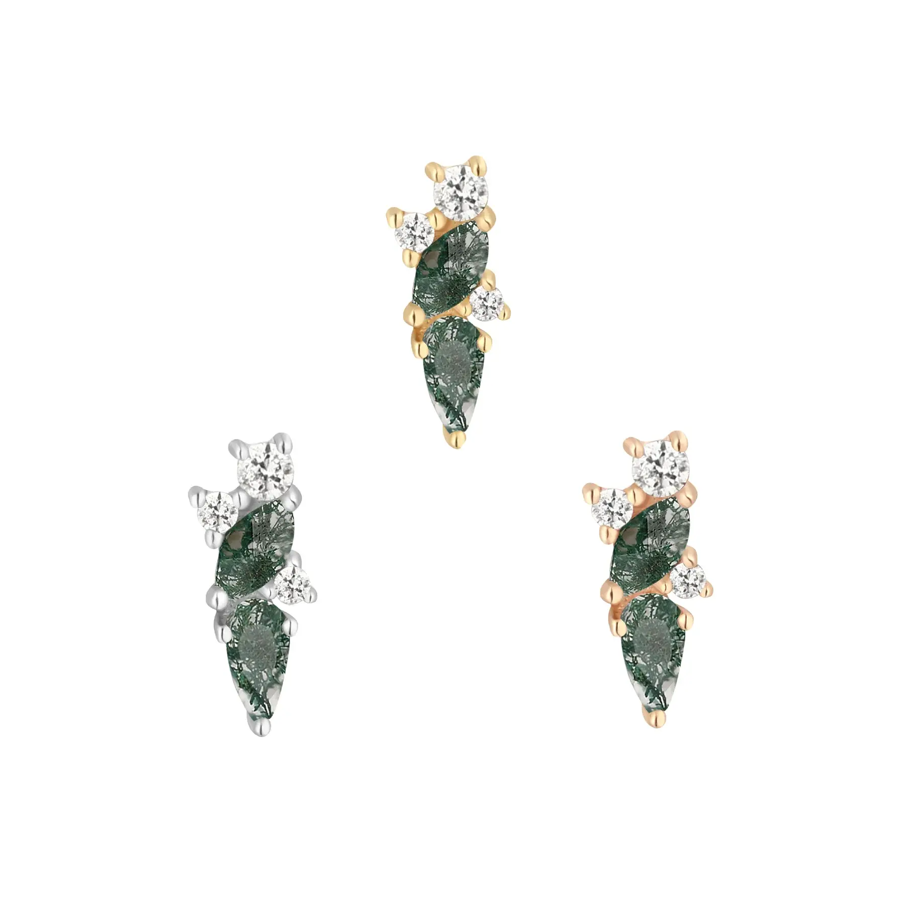 Buddha Jewelry Organics: Visionary - Moss Agate + White Topaz