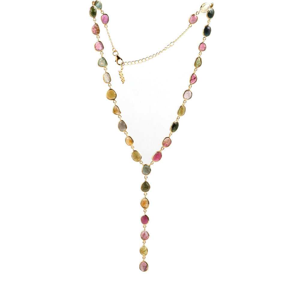 Thumbnail: Gemstone Y Necklace