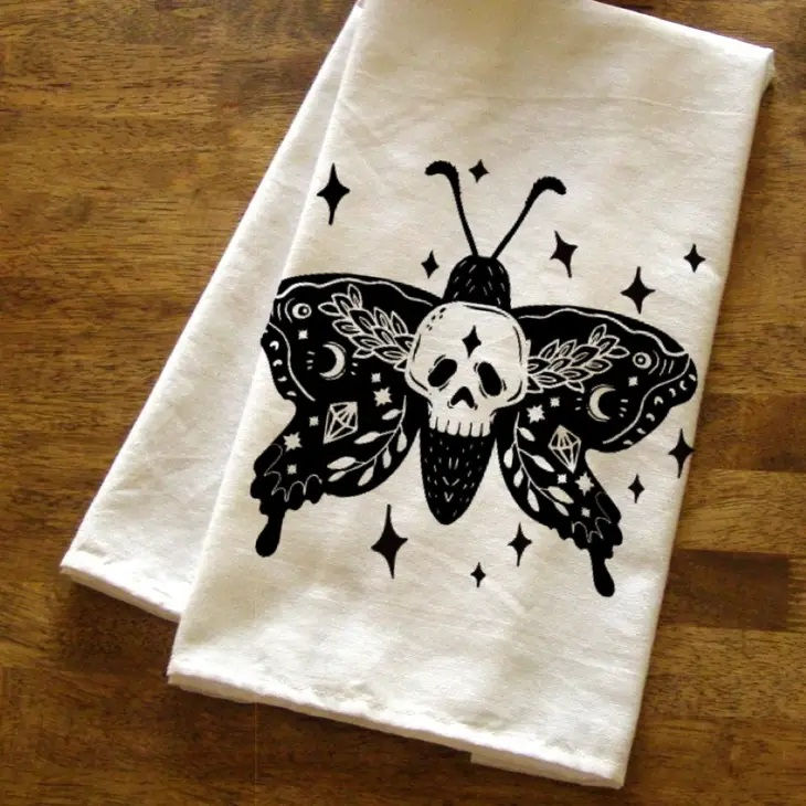 Death Head Moth Tea Towel