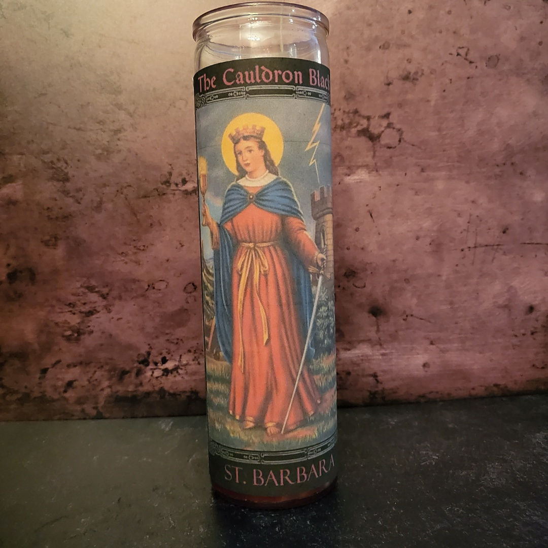 The Cauldron Black Label St. Barbara 7-Day Candle