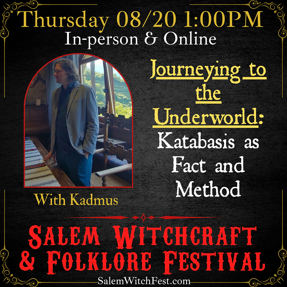 Journeying to the Underworld: Katabasis as Fact and Method
