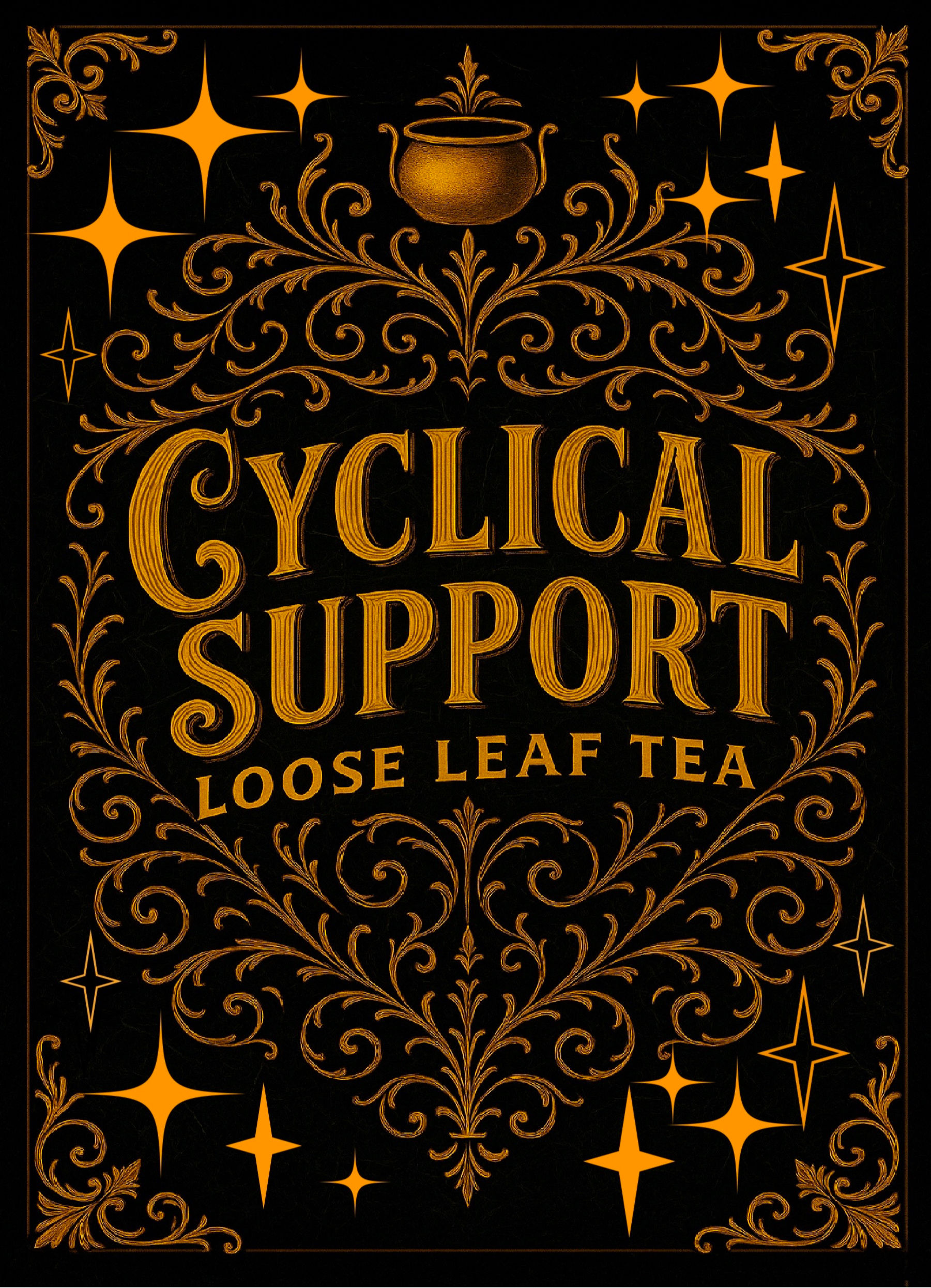 The Cauldron Black Cyclical Support Loose Leaf Tea