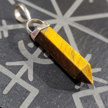Tiger's Eye Point Pendant