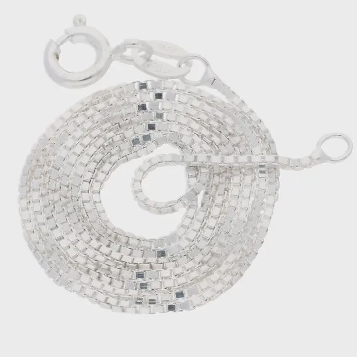 Sterling Silver Box Chain - 20"