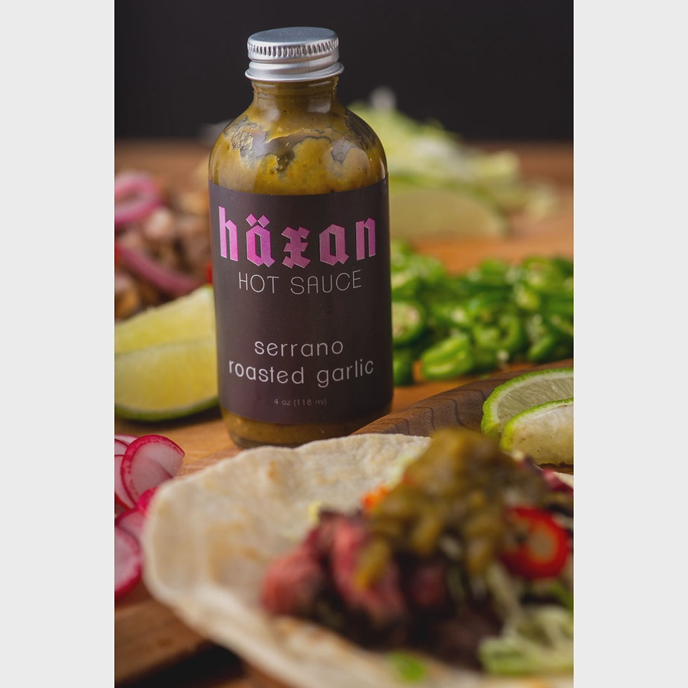 Serrano Roasted Garlic Hot Sauce