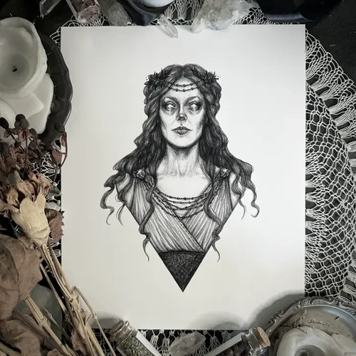 Circe Fine Art Print The Cauldron Black circe-fine-art-print-the-cauldron-black
