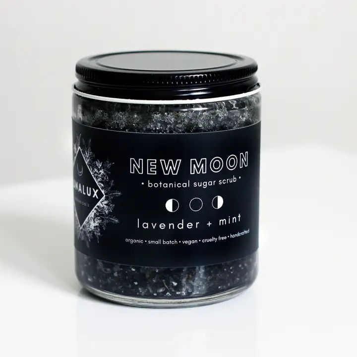 New Moon Lavender + Mint Sugar Scrub