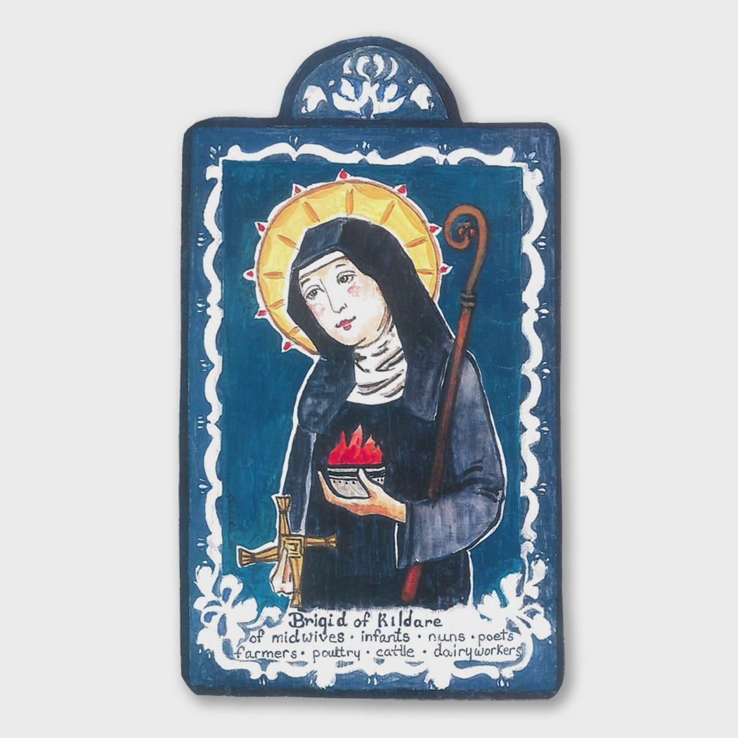St. Brigid of Kildare-Patron of Infants, Midwives & Nuns - Pocket Saint