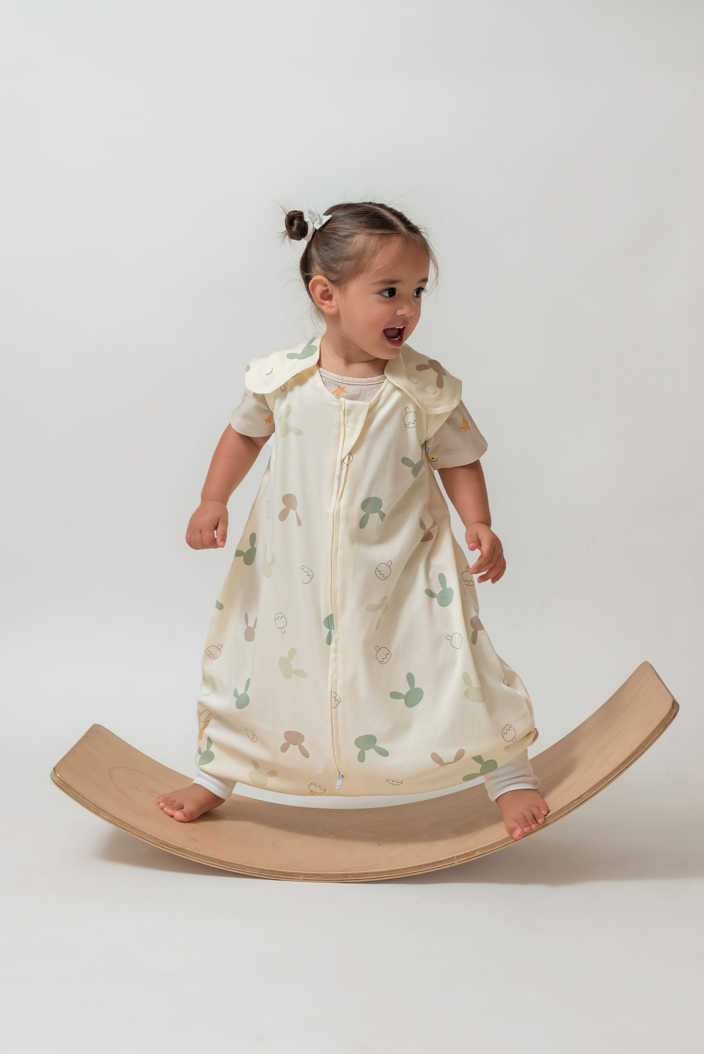 Organic Bamboo and Cotton Sleeping Bag with Feet - 1.0 TOG-SnuggleBun