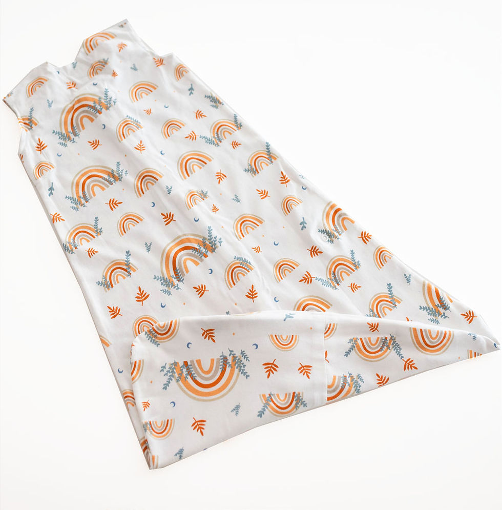 Thumbnail: Tickle Organic Cotton Sleeping Bag- 1.0 TOG- Rainbow Iris 3Month-3Years