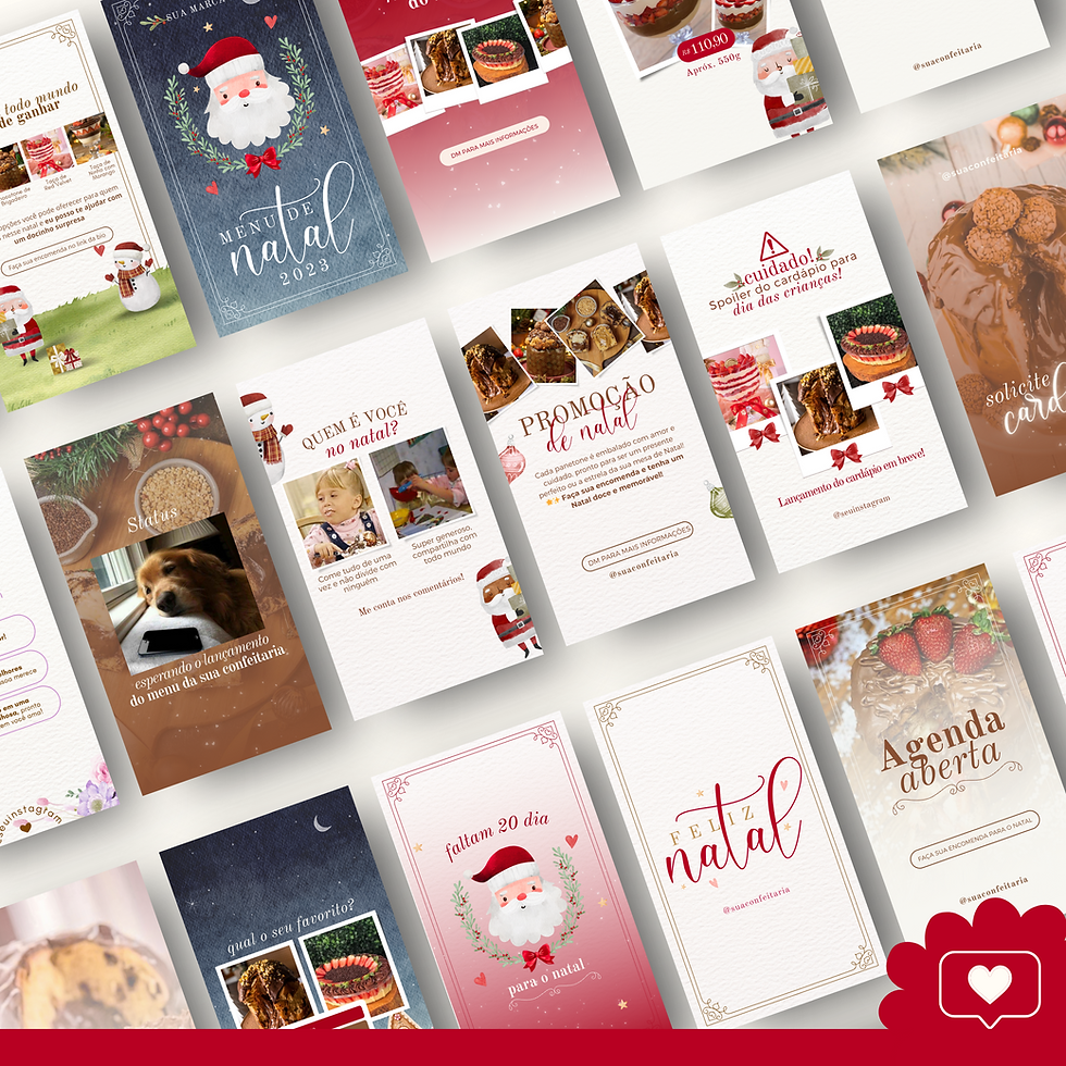 Miniatura: Kit 1 - Menu de natal + posts para feed