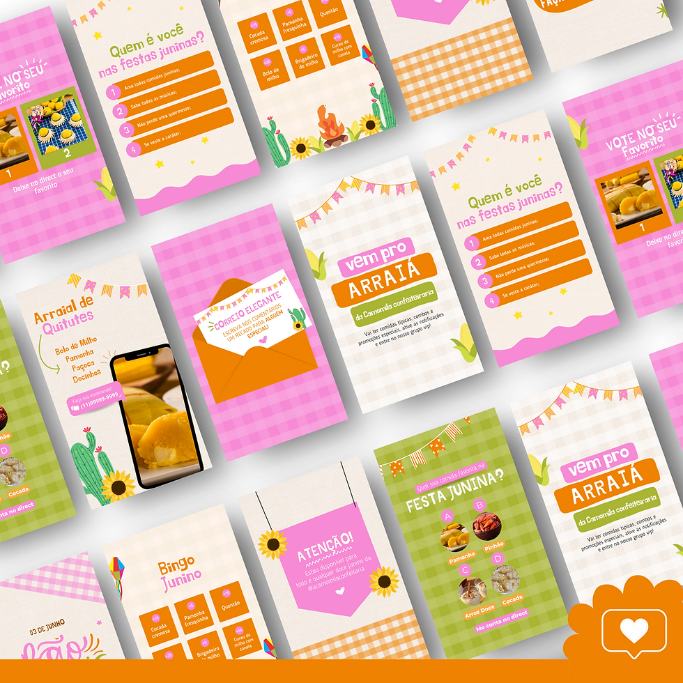 Miniatura: Kit Junino: Menu + Posts