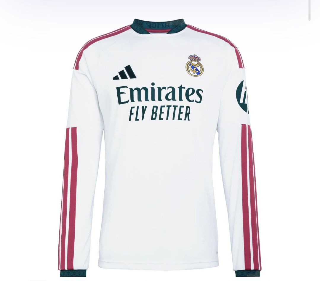 2026 - 2027 Real Madrid Home Long Sleeve Shirt