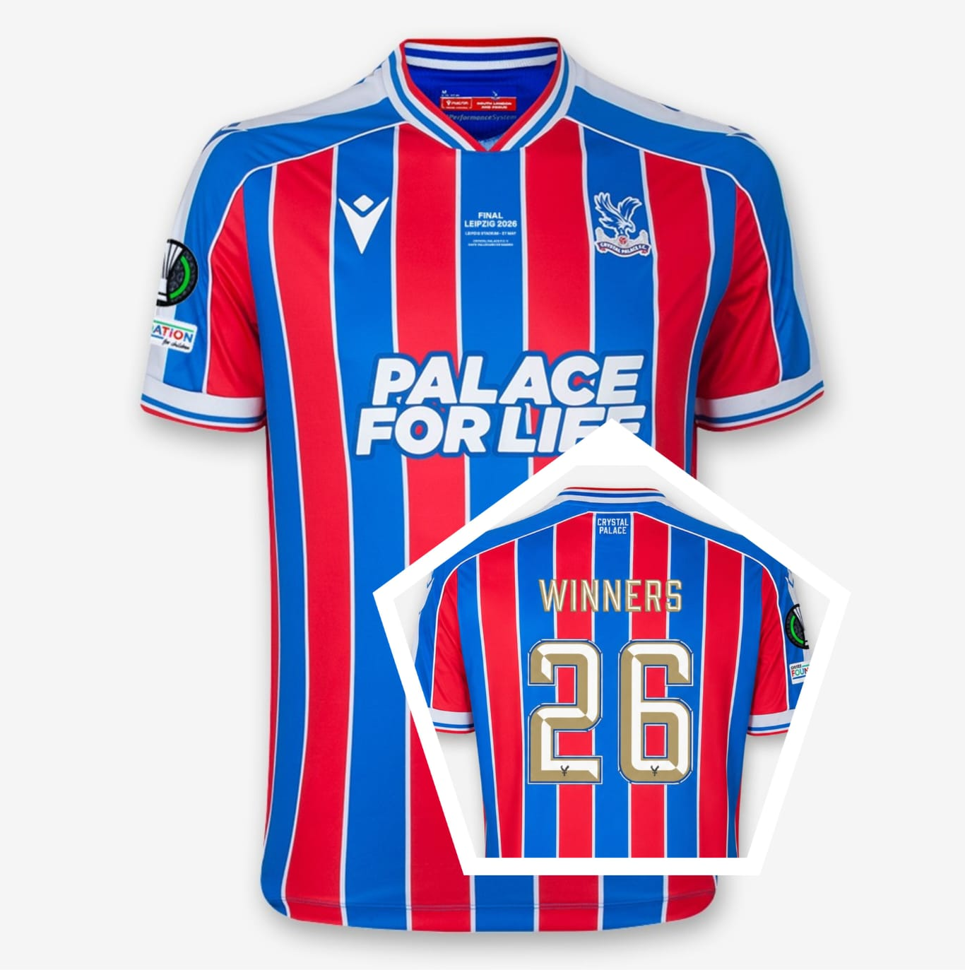 Crystal Palace Europa Conference Winners Football Shirt