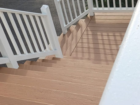 Deck stain and paint