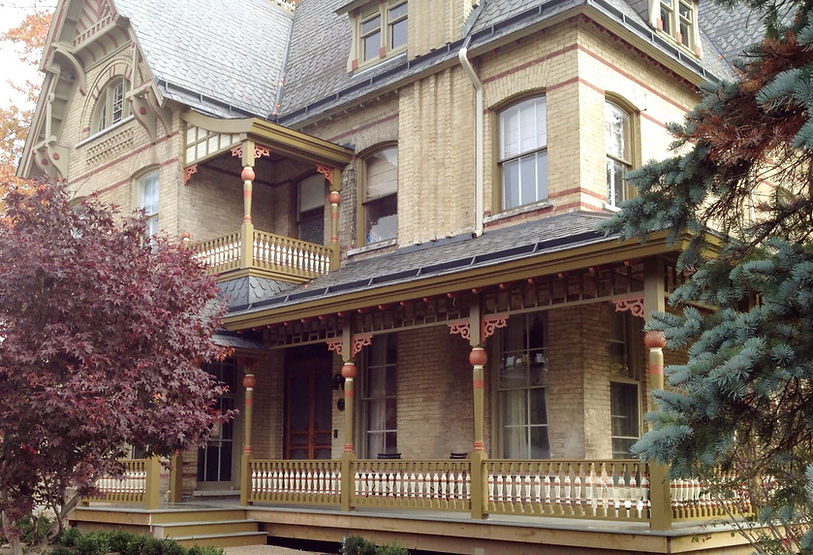 porch posts, victorian porch, turned posts, historic home restoration