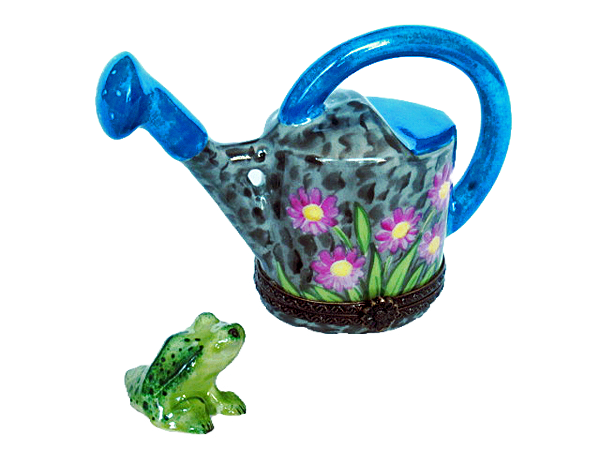 Limoges floral watering can