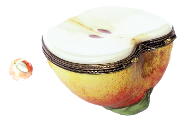 Limoges hand painted apple box