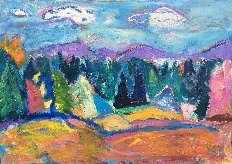 landscape acrylic on canvas