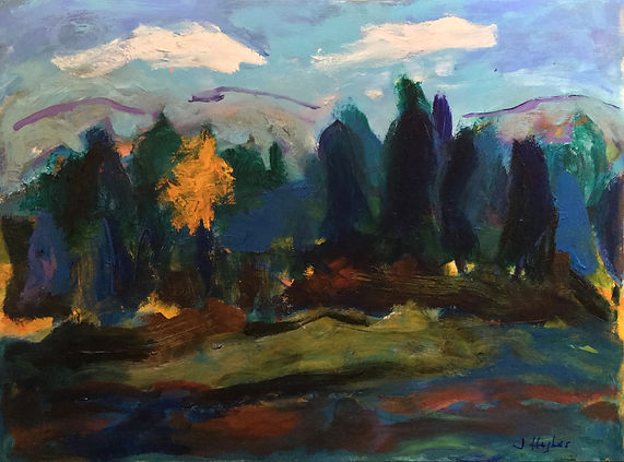 landscape acrylic on canvas