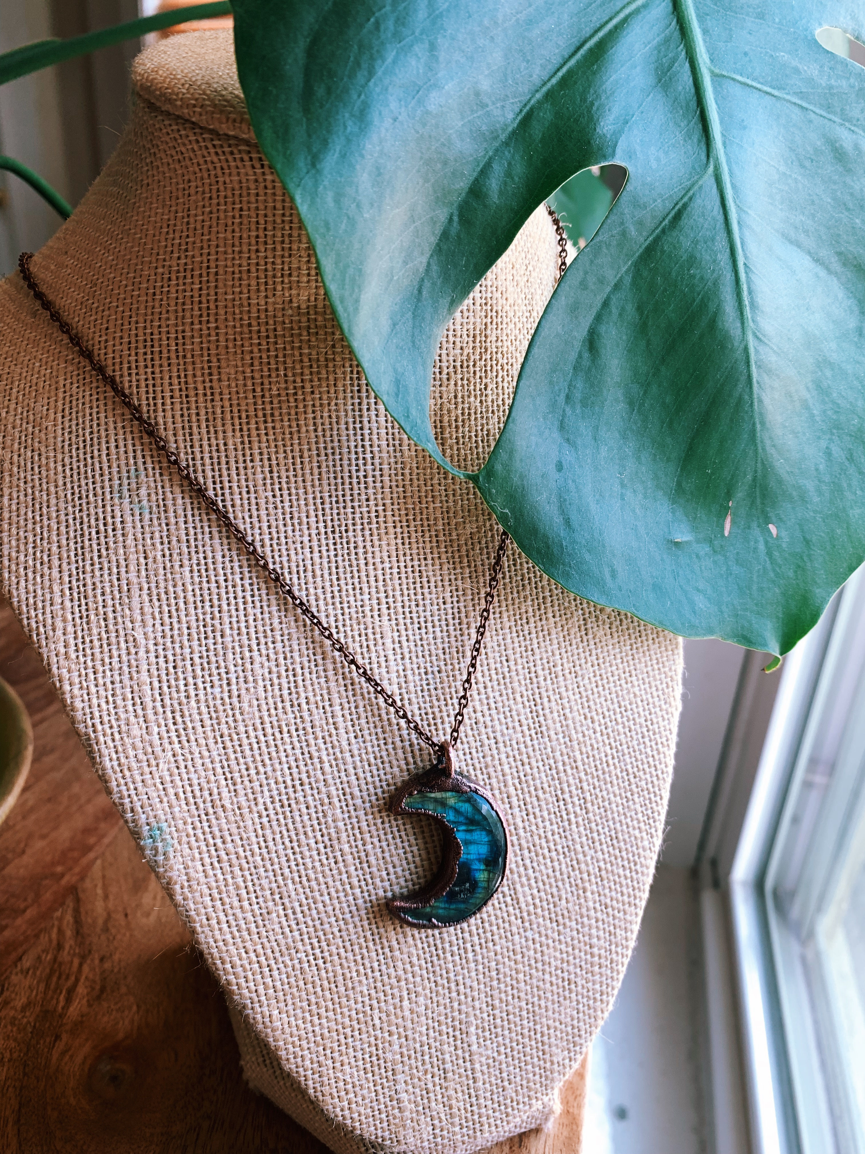 Labradorite Moon Necklace 1