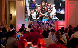 Social wall pour evenement et soiree