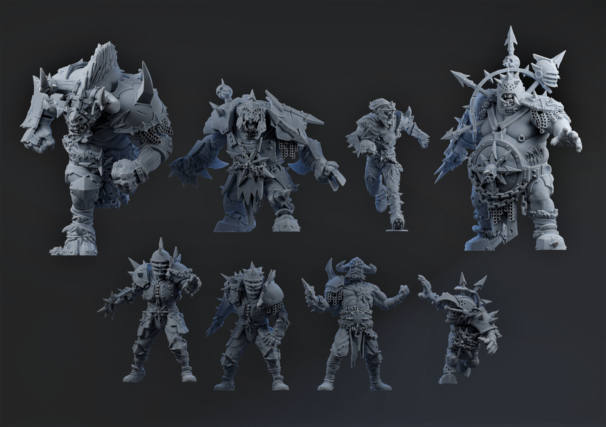 Reviled Rejects Part 2  Team A  - BruteFun Minatures - Fantasy Football