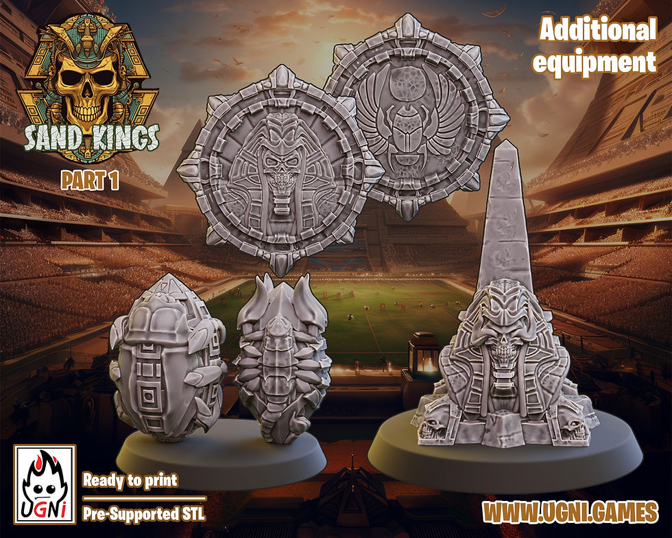 Miniatura: Sand Kings Team (Regular Style). Part 1 - UGNI miniatures