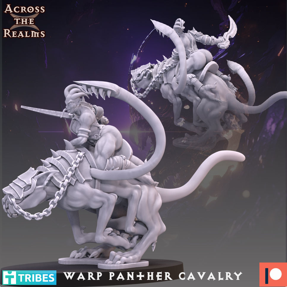 Miniatura: Warp Panther Cavalry   (Feb 2024) -   Across the Realms
