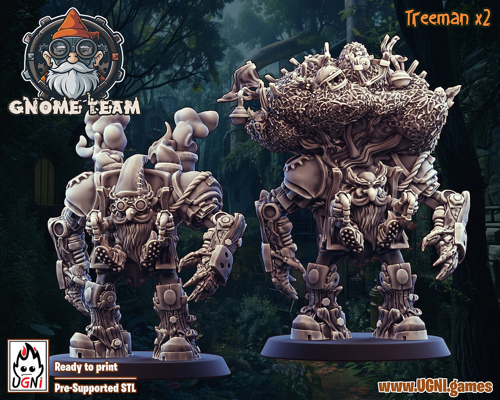 Thumbnail: Gnome Team (Steampunk Style). Part 1- UGNI miniatures