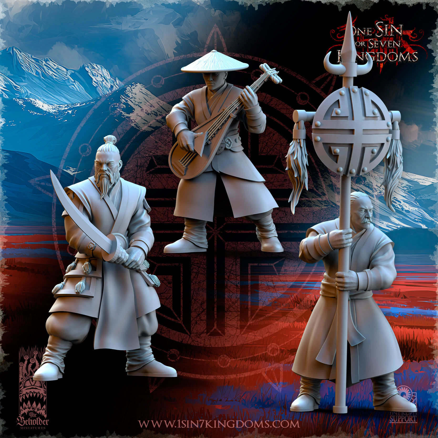 Astarii Dynasty Peasant Militia Command Gr (Dic 2025)  - The Beholder Miniatures