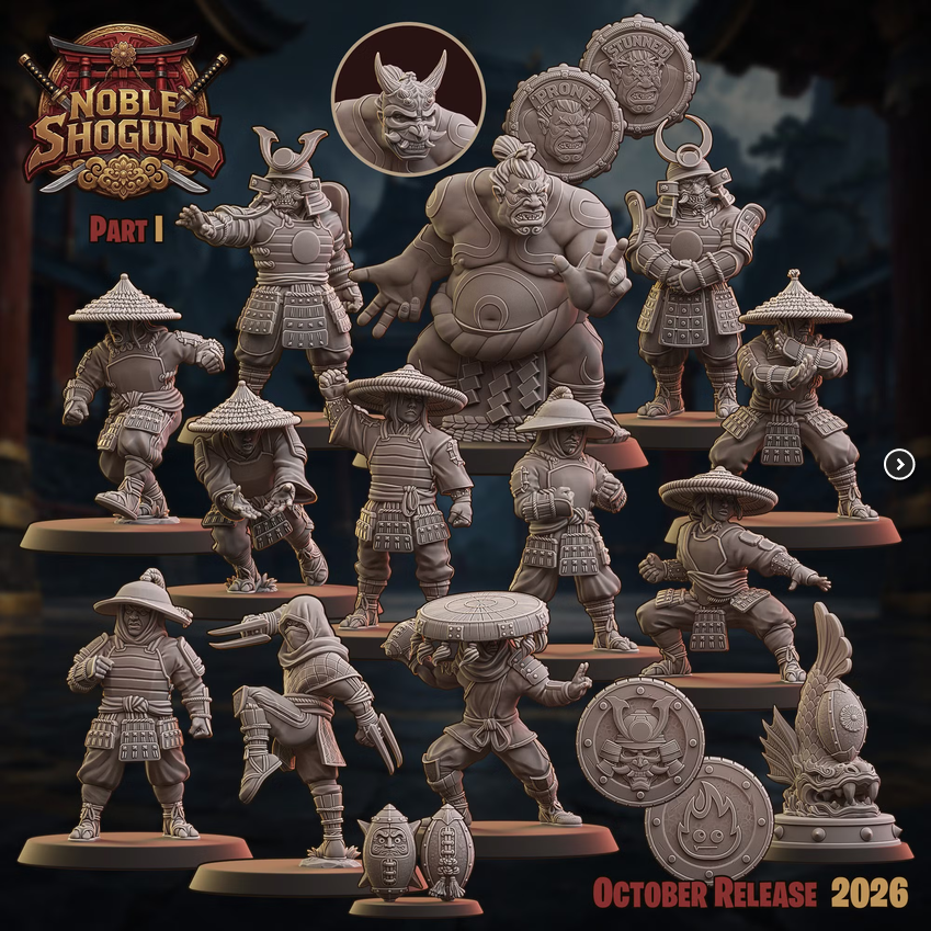 Noble Shoguns (Nobility) Part 1 - UGNI miniatures